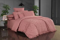 Sarev Peste V4 Pamuk Saten Nevresim Takımı Çift Kişilik