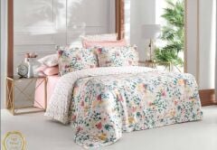 Sarev Jardin V1 Saten Nevresim Takımı King Size