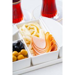 Acar 420 Bianco Perla 6 lı Oval Kahvaltılık