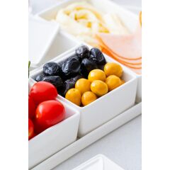 Acar 420 Bianco Perla 6 lı Oval Kahvaltılık