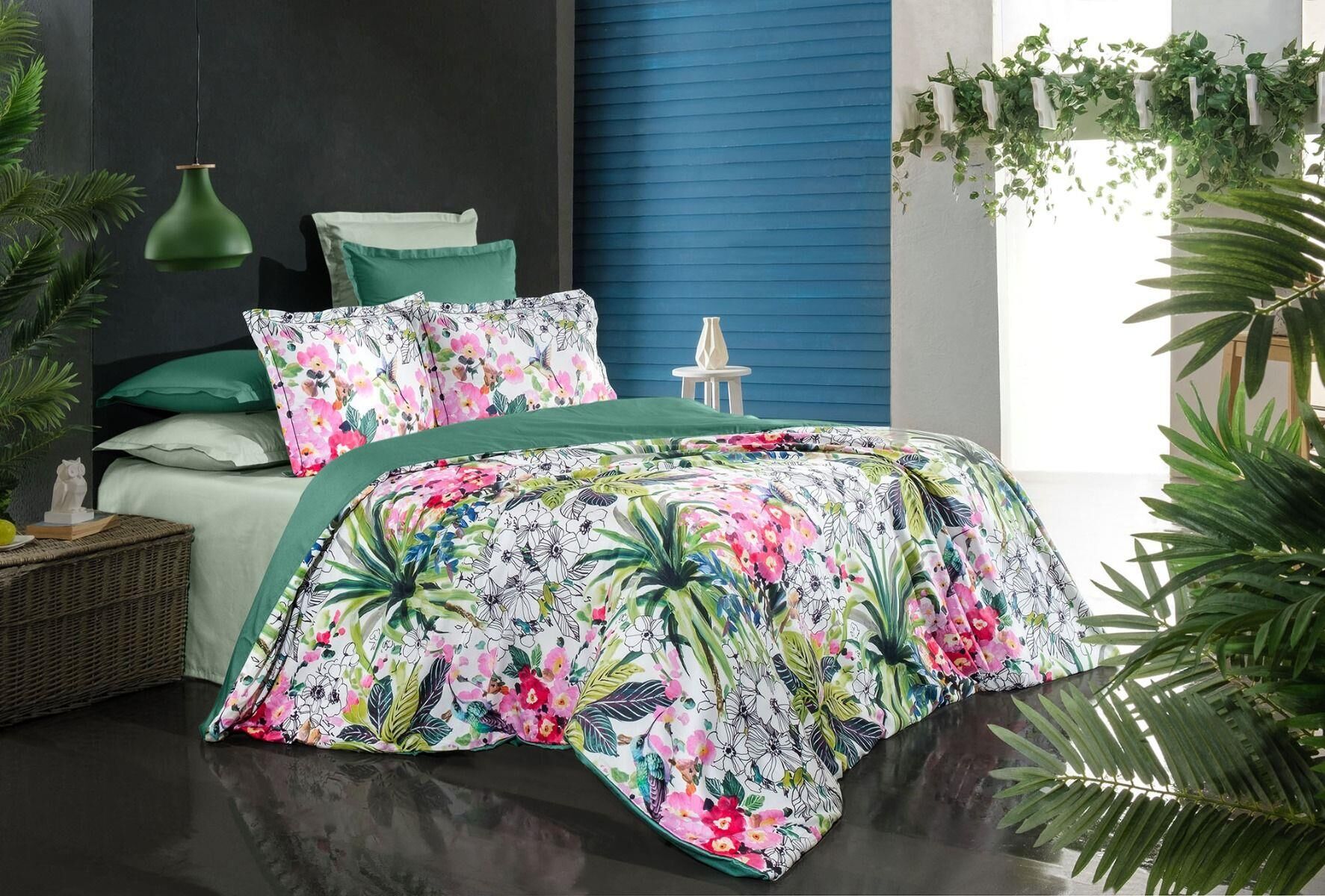 Sarev Antonella V1 Pamuk Saten Nevresim Takımı King Size