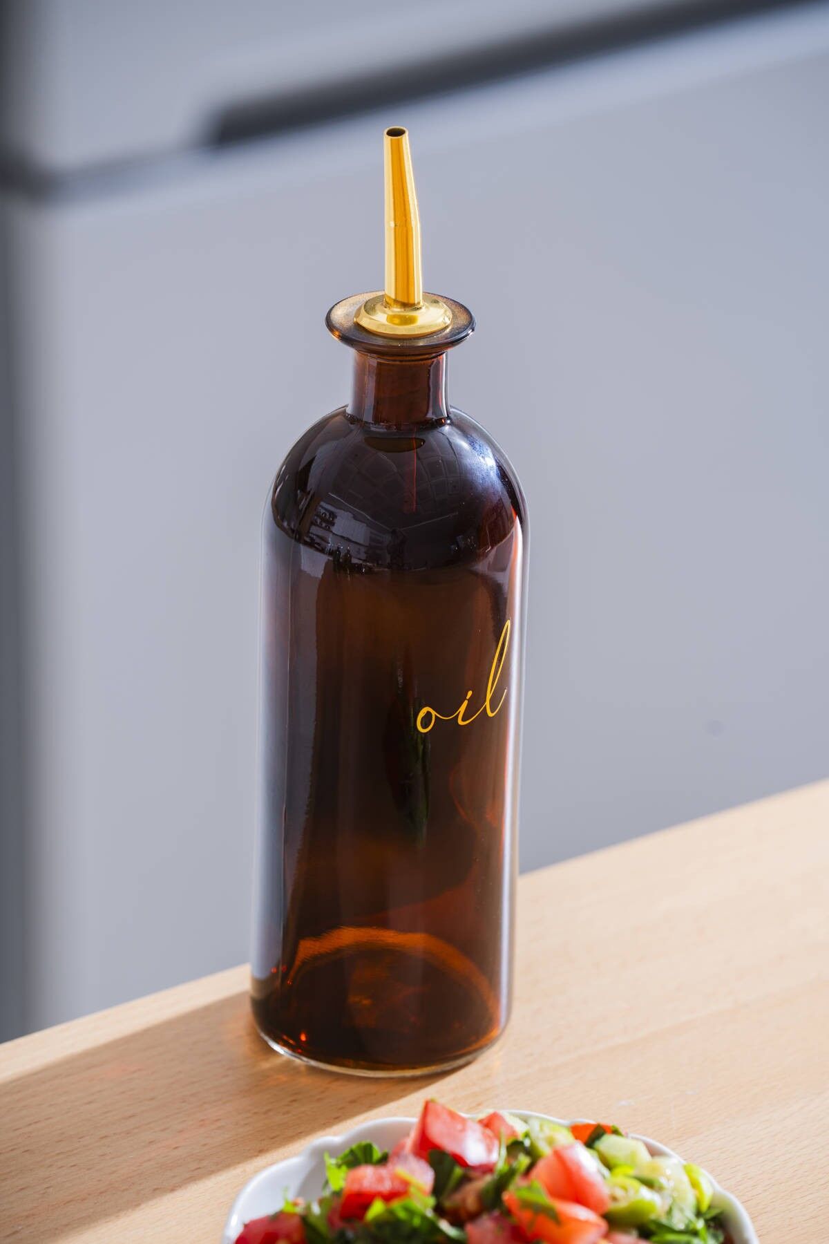 Acar 7939 Pierre Cam Yağdanlık 500 Ml - Amber