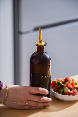 Acar 7939 Pierre Cam Yağdanlık 500 Ml - Amber