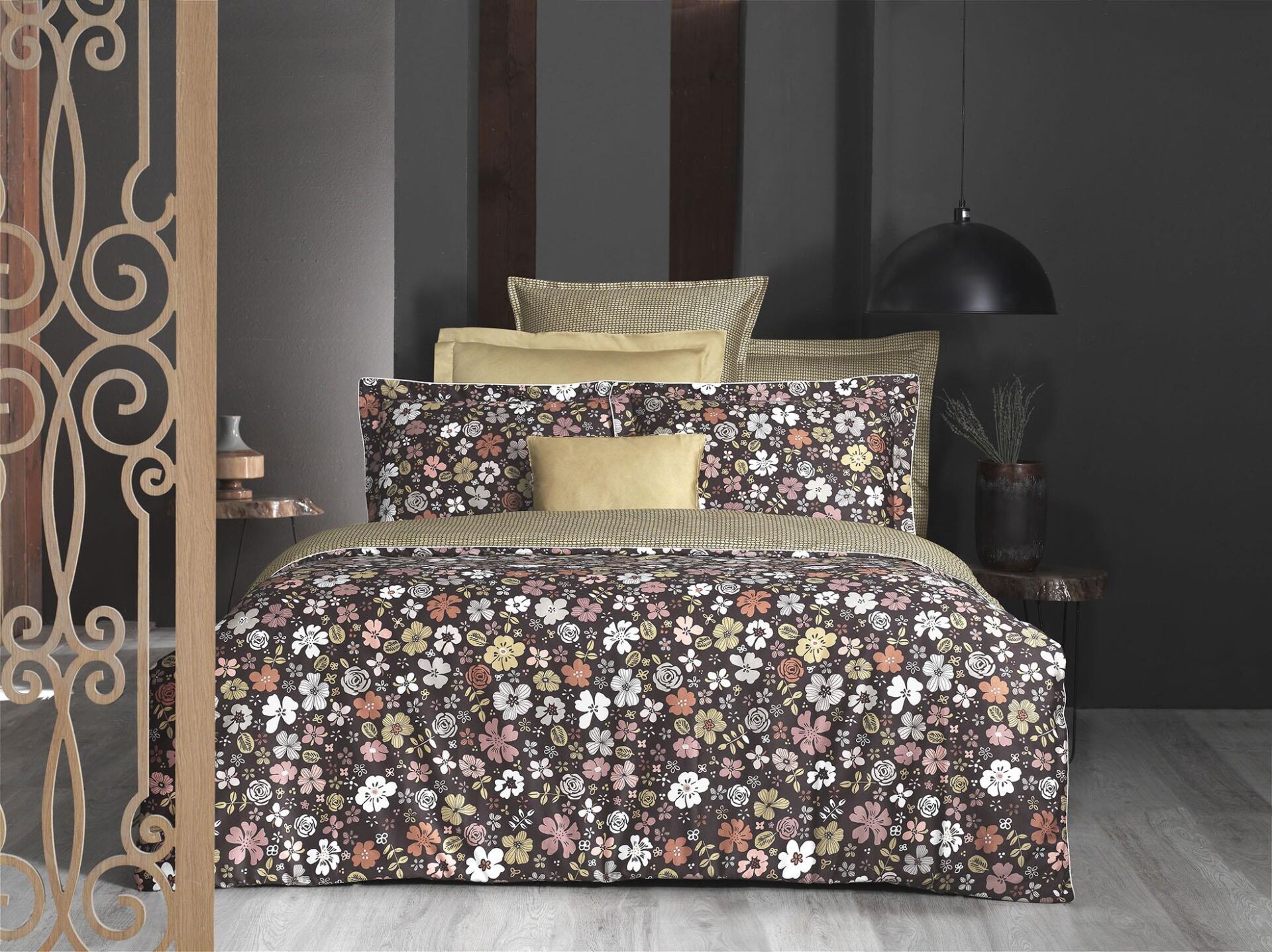 Sarev Hillary V1 Pamuk Saten Nevresim Takımı Özel Ebat