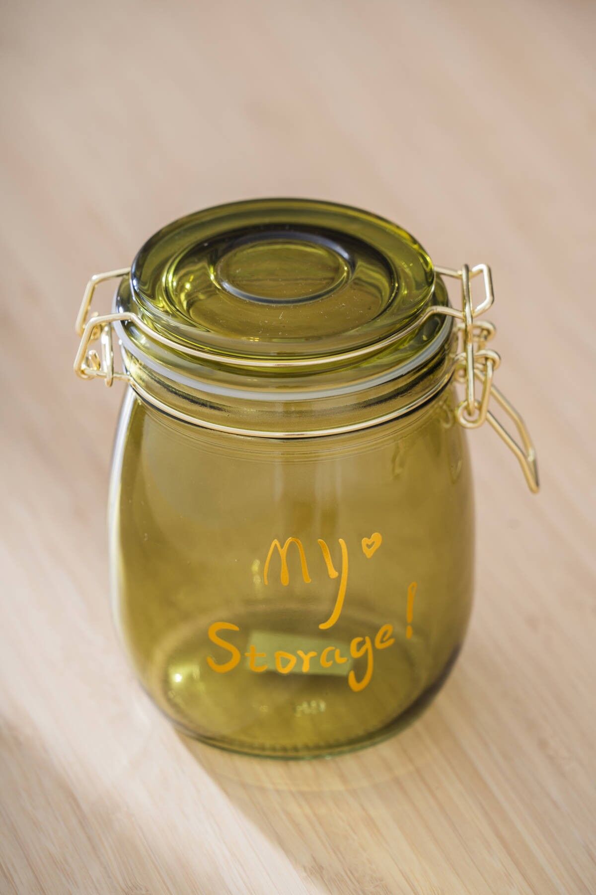 Acar 7940 Pierre Metal Klipsli Saklama Kavanozu 14 Cm - Green