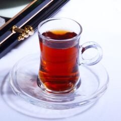 ÇAY-104 Cam 6 Lı Kulplu Çay Takımı