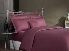 Sarev Solid Çizgili V7 Saten Nevresim Takımı Özel Ebat