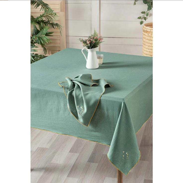 Sarev Solen V3 Yeşil Masa Örtüsü 150x240