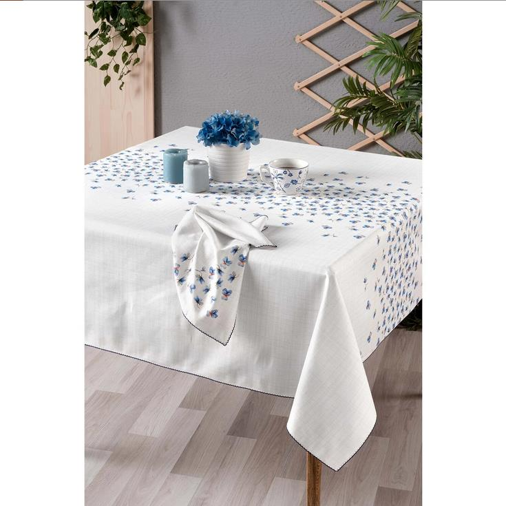 Sarev Leslie V1 Mavi Masa Örtüsü 160x240