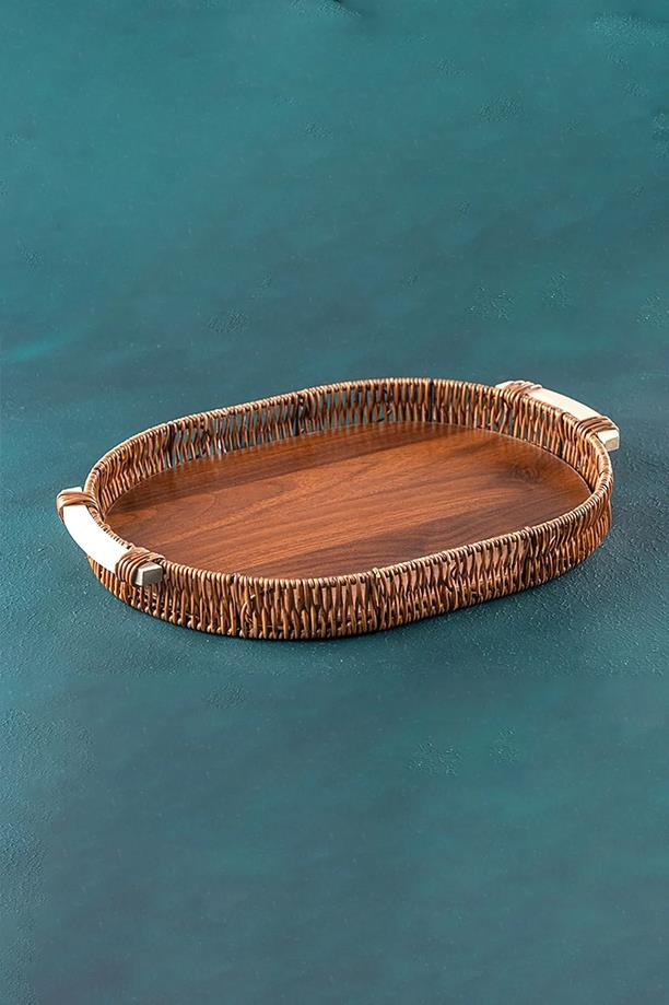 Acar 57 Oval Ahşap Tepsi