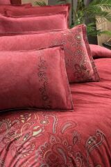 Sarev Burgonya V1 Fancy Poplin Nevresim Takımı Çift Kişilik