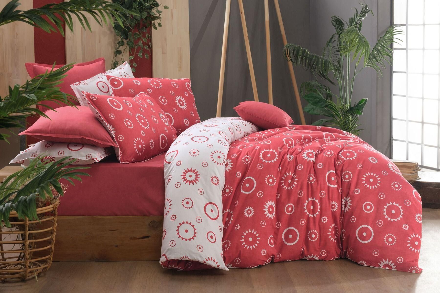 Sarev Merlot V1 Fancy Poplin Nevresim Takımı Çift Kişilik