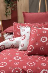 Sarev Merlot V1 Fancy Poplin Nevresim Takımı Çift Kişilik