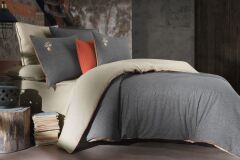 Sarev Lanthe V1 Flanel Nevresim Takımı Çift Kişilik