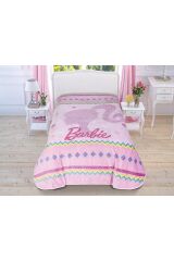 Taç Lisanslı Barbie Pink Tek Kişilik Battaniye