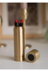 The Mia BRS0148 Brass Pirinç Kibritlik