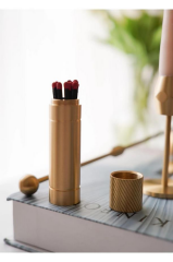 The Mia BRS0148 Brass Pirinç Kibritlik