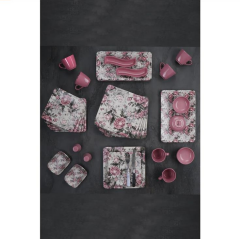 Acar 10453 La Rose 6 Kişilik 33 Parça Seramik Kahvaltı Takımı