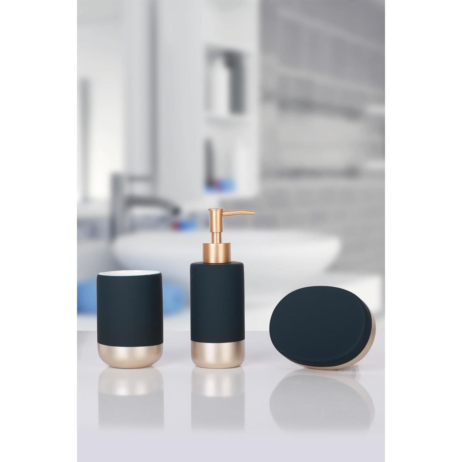 Acar 10895 Seramik 3 lü Banyo Seti Lacivert