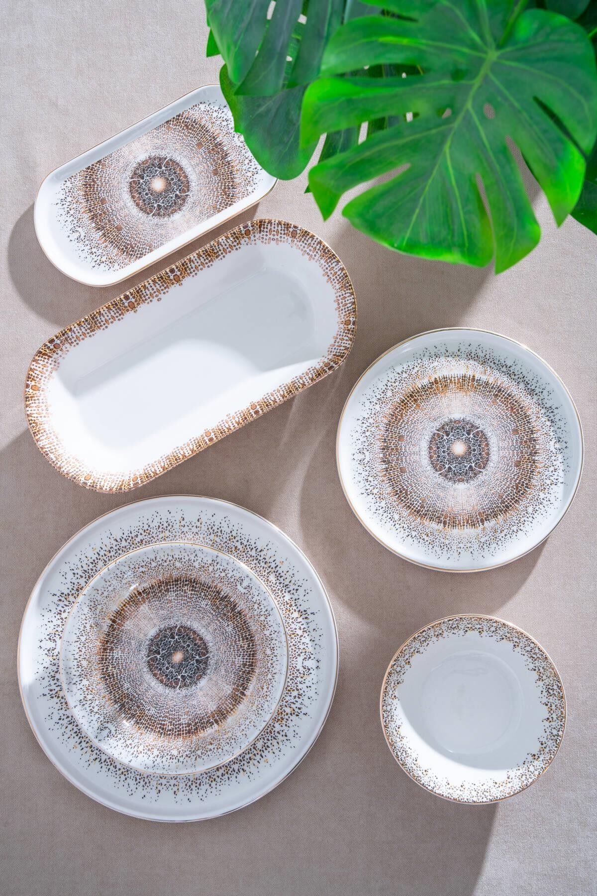 Acar 7800 Sofiya Seramik 27 Parça Yemek Takımı