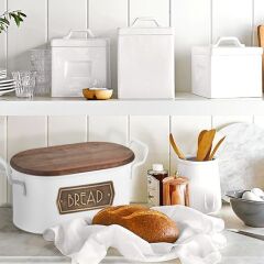 The Mia GLV0500 Ekmek Saklama Kabı Beyaz
