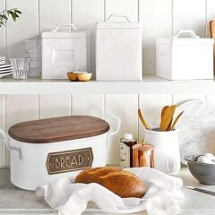 The Mia GLV0500 Ekmek Saklama Kabı Beyaz