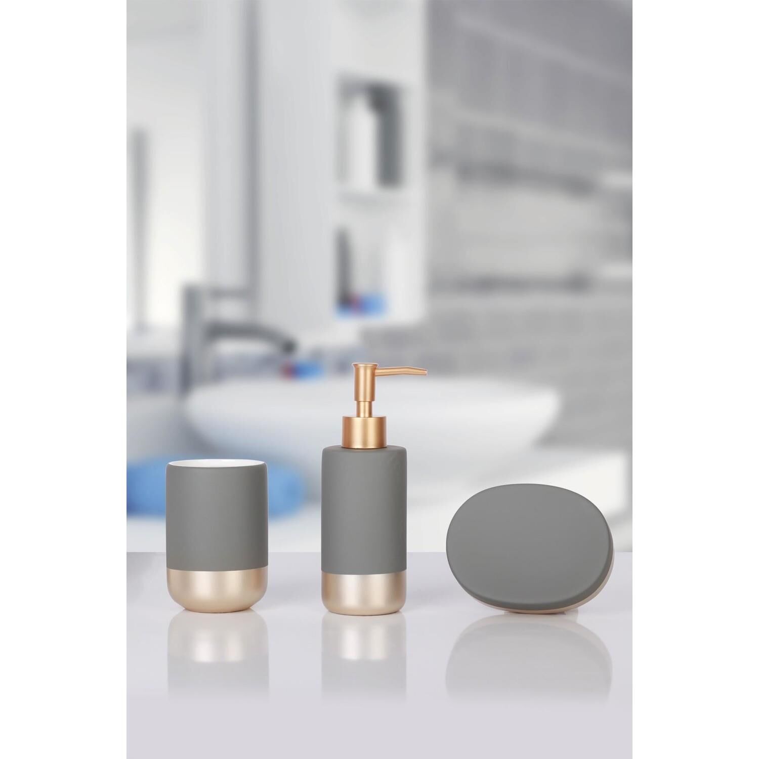 Acar 10895 Seramik 3 lü Banyo Seti Gri