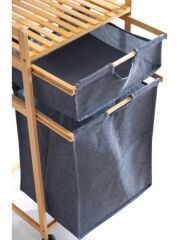 Acar 482 Bambu Çamaşır Sepeti 85 x 41.3 x 32.5 Cm