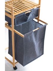 Acar 482 Bambu Çamaşır Sepeti 85 x 41.3 x 32.5 Cm