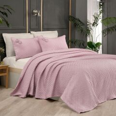Sarev Belis V3 Pembe Yatak Örtüsü Tek Kişilik