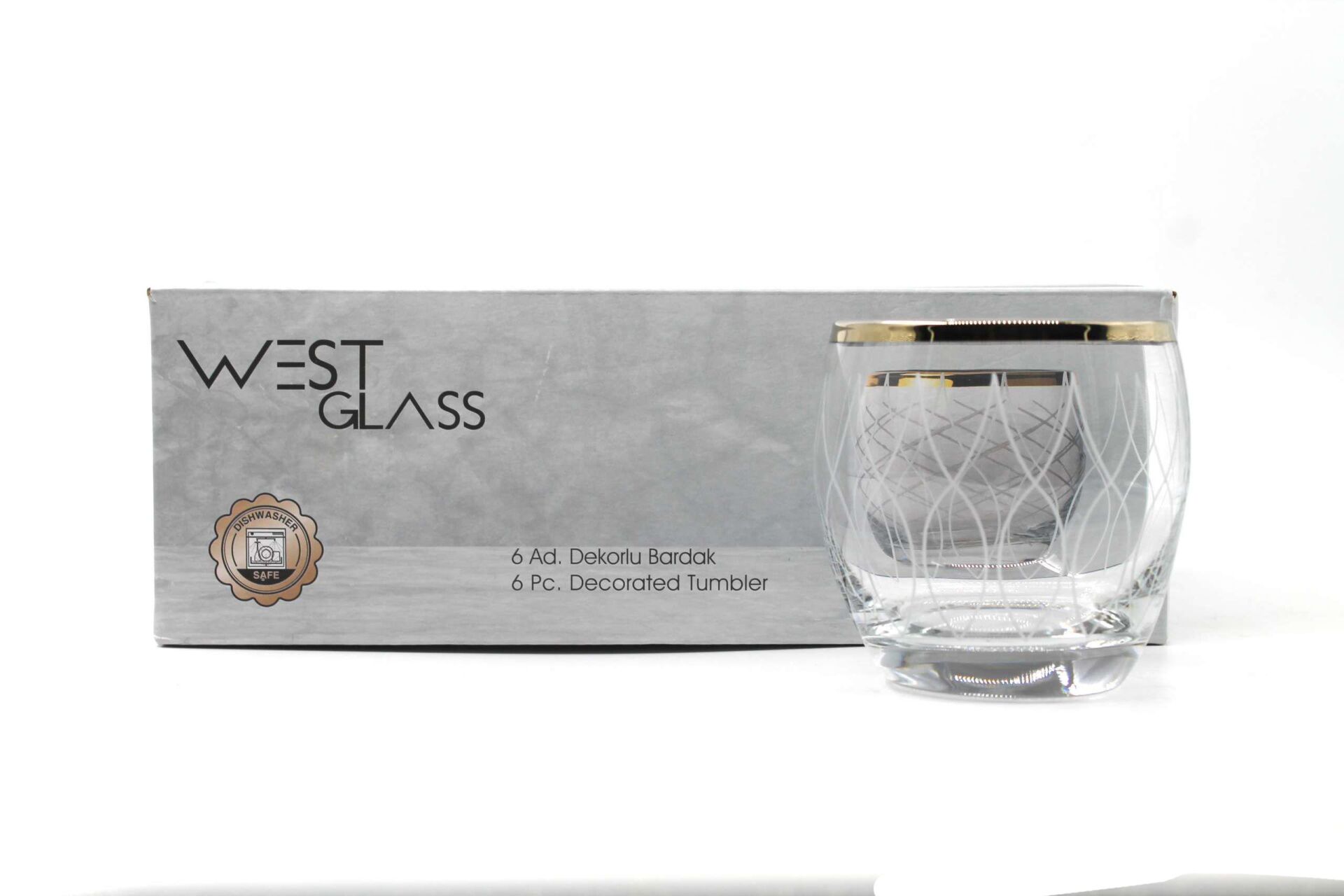 WestGlass W41010WG Barrel Wave Desen Gold Kaplama Meşrubat