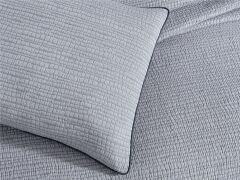 Sarev Echo V4 Gri Yatak Örtüsü Tek Kişilik