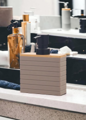 The Mia SBN0045 Stripe Sıvı Sabunluk Kahverengi