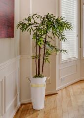 The Mia GLN0053 Galvin Vazo Beyaz 50 Cm