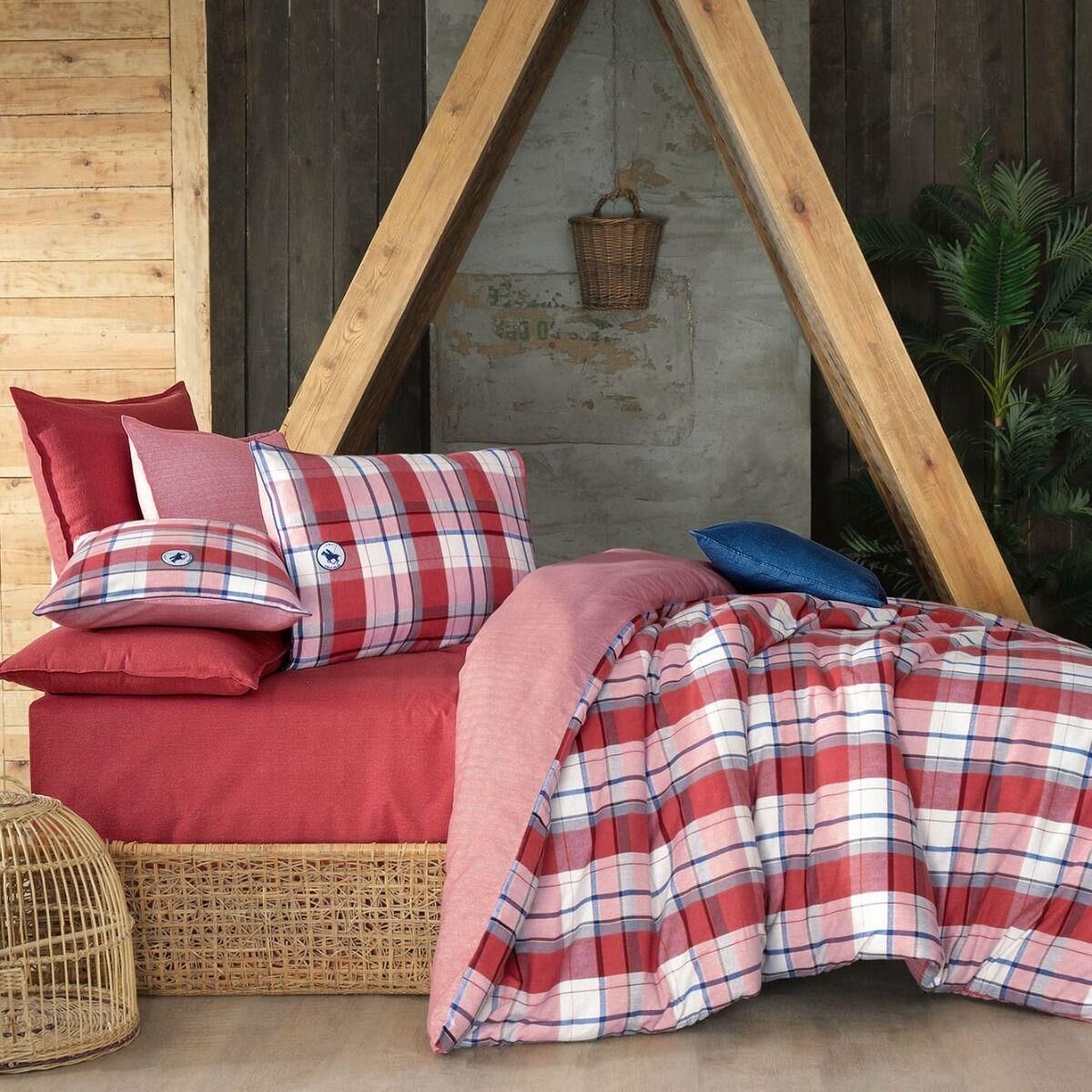 Sarev Lenzburg V2 Flanel Nevresim Takımı Tek Kişilik