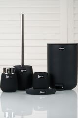 Acar 11183 Akrilik 5 li Banyo Seti Siyah