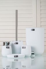 Acar 11183 Akrilik 5 li Banyo Seti Beyaz