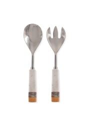 The Mia SNM0269 Mermer Salata Servisi 2 Li Set