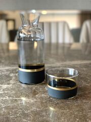 The Mia GLW0007 Glow Başucu Sürahisi Siyah & Gold