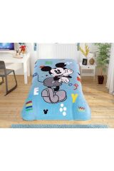 Taç Lisanslı Mickey Fun Tek Kişilik Battaniye