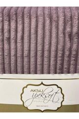 Aksu İpeksoft Embos Battaniye Kül Moru 150x220