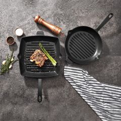 Korkmaz A2848-1 Casta Grill Kare Tava 30x30 Kırmızı