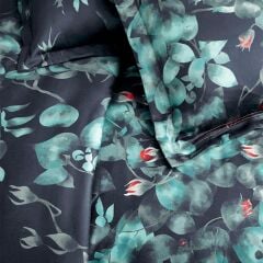 Sarev Night Garden V1 Pamuk Saten Nevresim Takımı Çift Kişilik