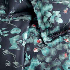 Sarev Night Garden V1 Pamuk Saten Nevresim Takımı Çift Kişilik