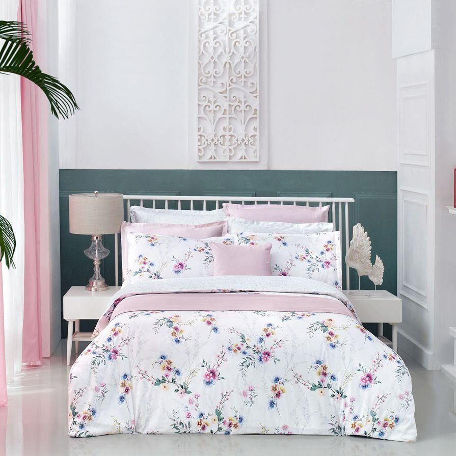 Sarev Ashley V1 Pamuk Saten Nevresim Takımı Çift Kişilik