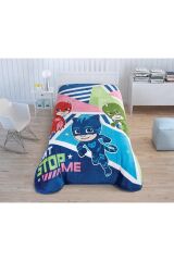 Taç Lisanslı PJ Masks Powerful Tek Kişilik Battaniye