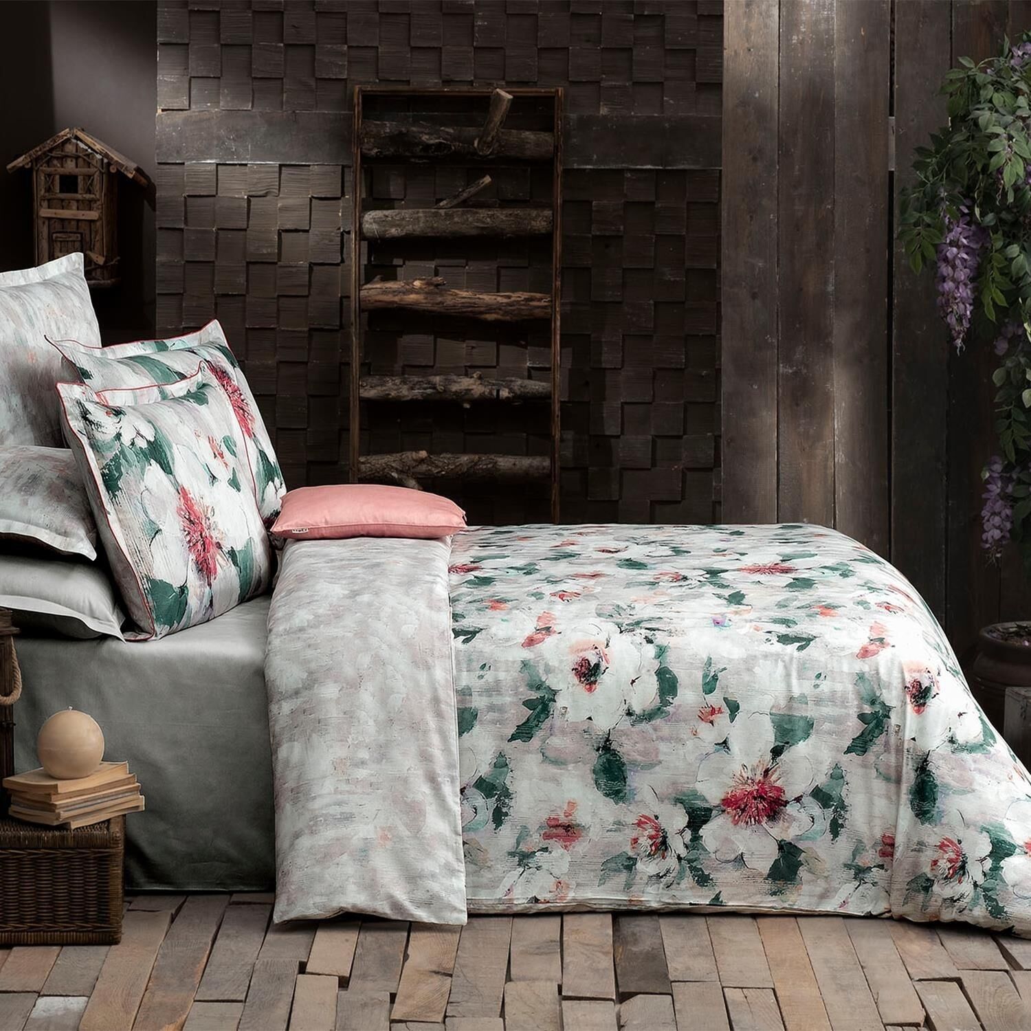 Sarev Estiva V1 Saten Nevresim Takımı Çift Kişilik