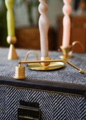 The Mia BRS0130 Brass Pirinç Silindir Mum Söndürücü 18 Cm