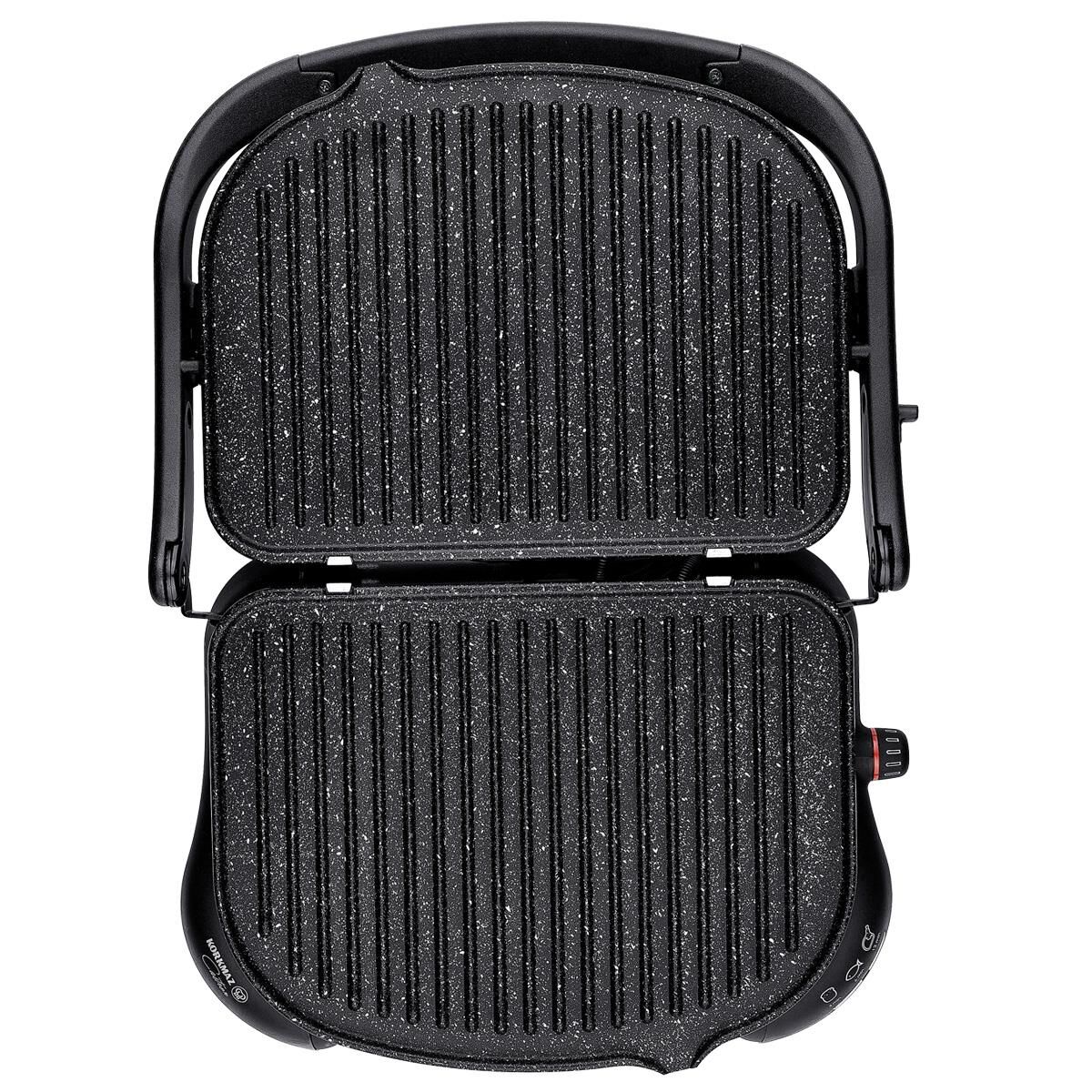 Korkmaz A324-06 Castron Siyah Tost Makinesi