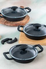 Acar 8568 Diamante 3 Lü Kapaklı Sahan Seti